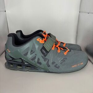 Inov 8 Fastlift 335 Weightlifting Shoes Green Orange Mens‎ Size 12.5 US M